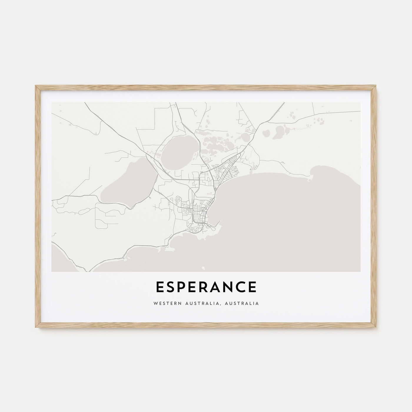 Esperance Map Landscape Poster