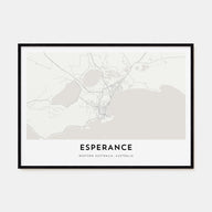 Esperance Map Landscape Poster