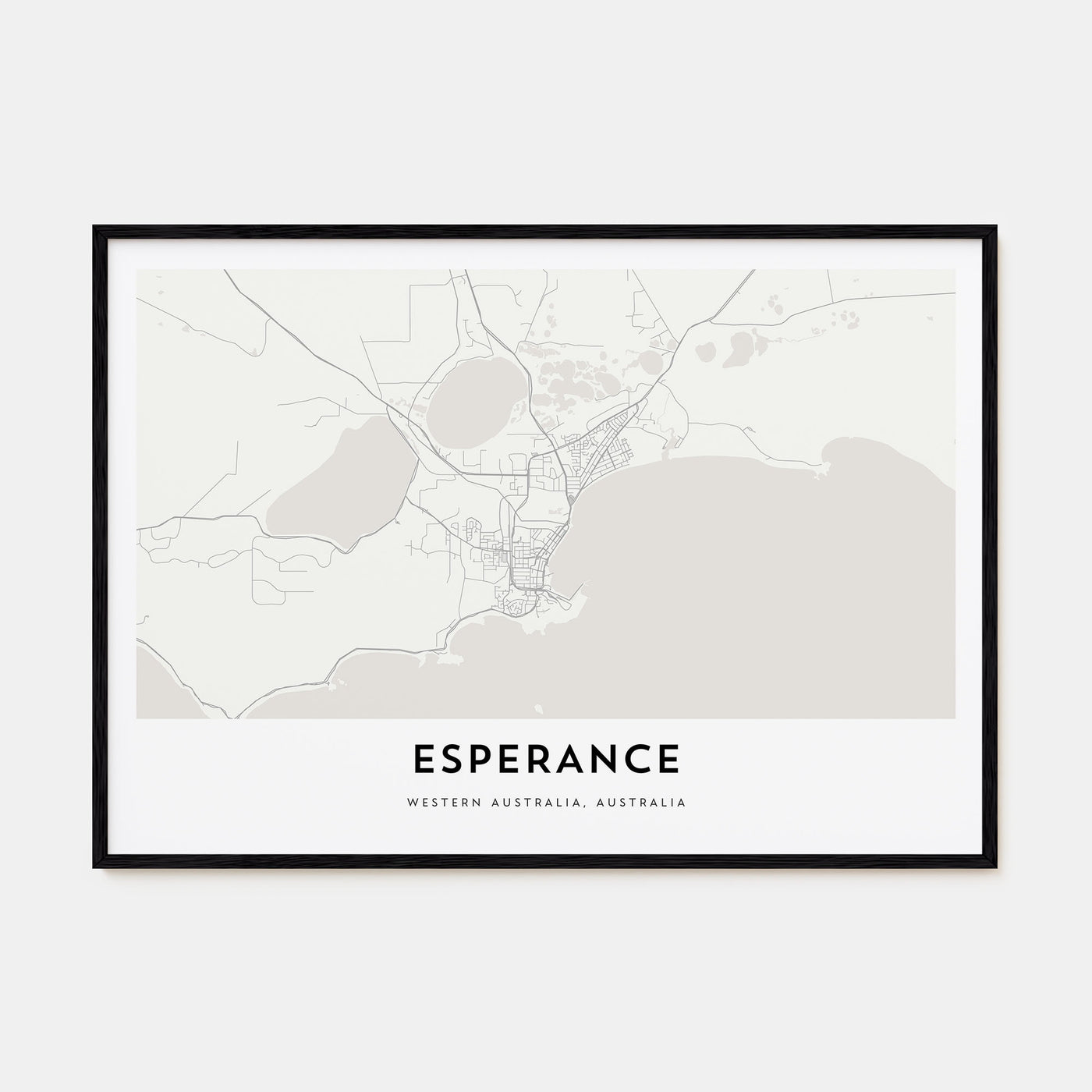 Esperance Map Landscape Poster