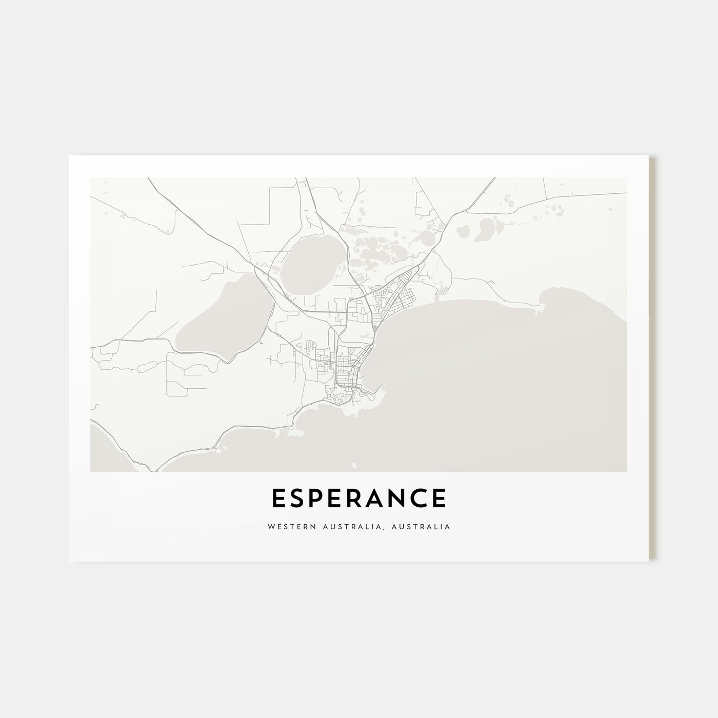 Esperance Map Landscape Poster