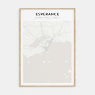 Esperance Map Portrait Poster