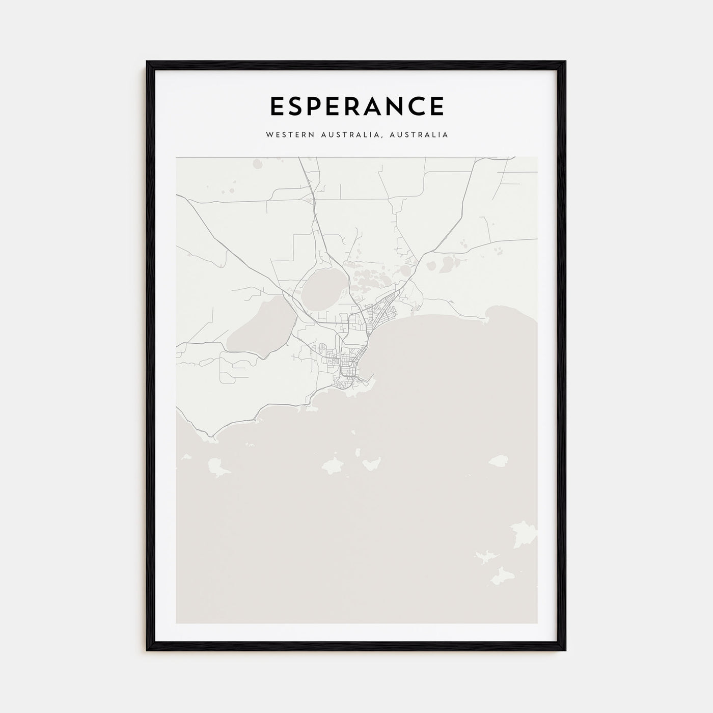 Esperance Map Portrait Poster