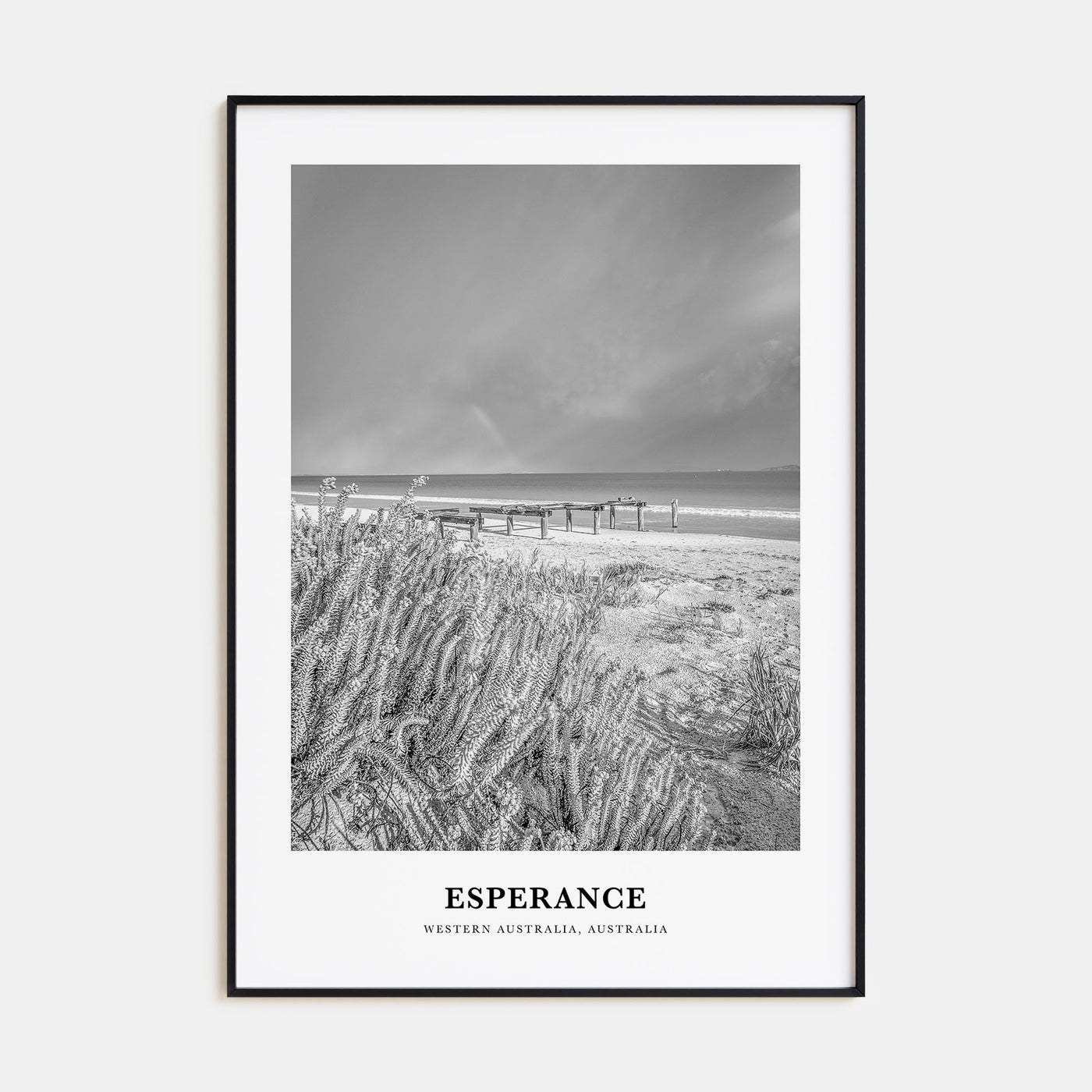 Esperance Portrait B&W Poster