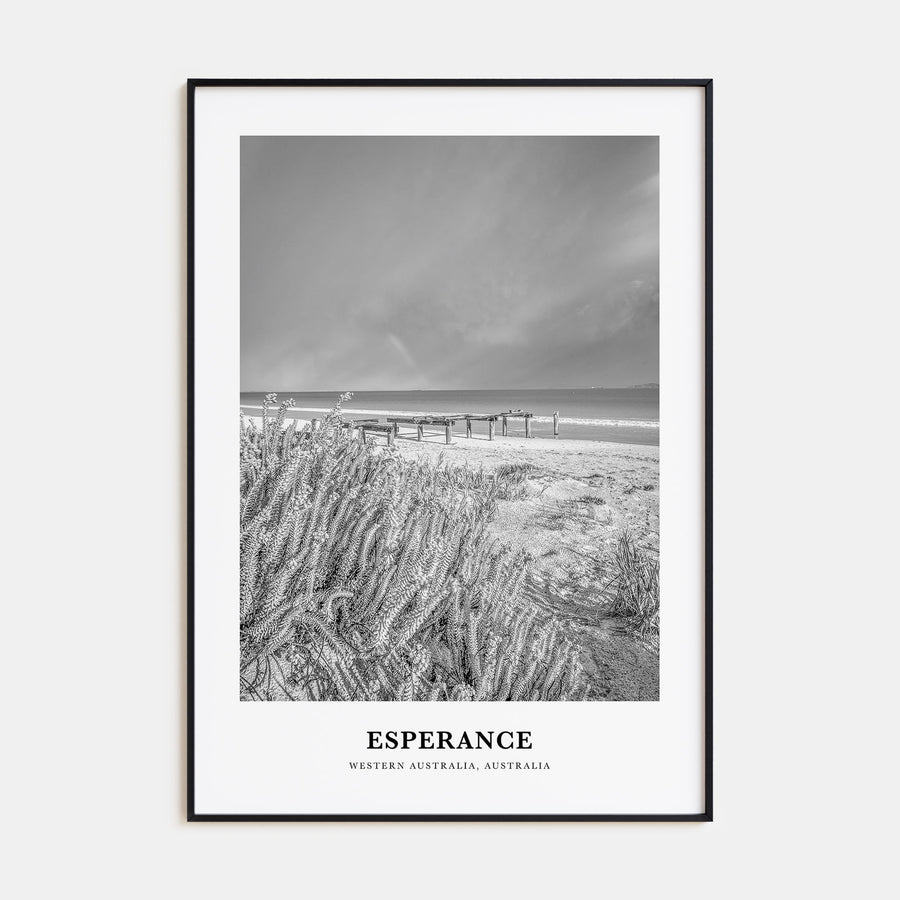 Esperance Portrait B&W Poster