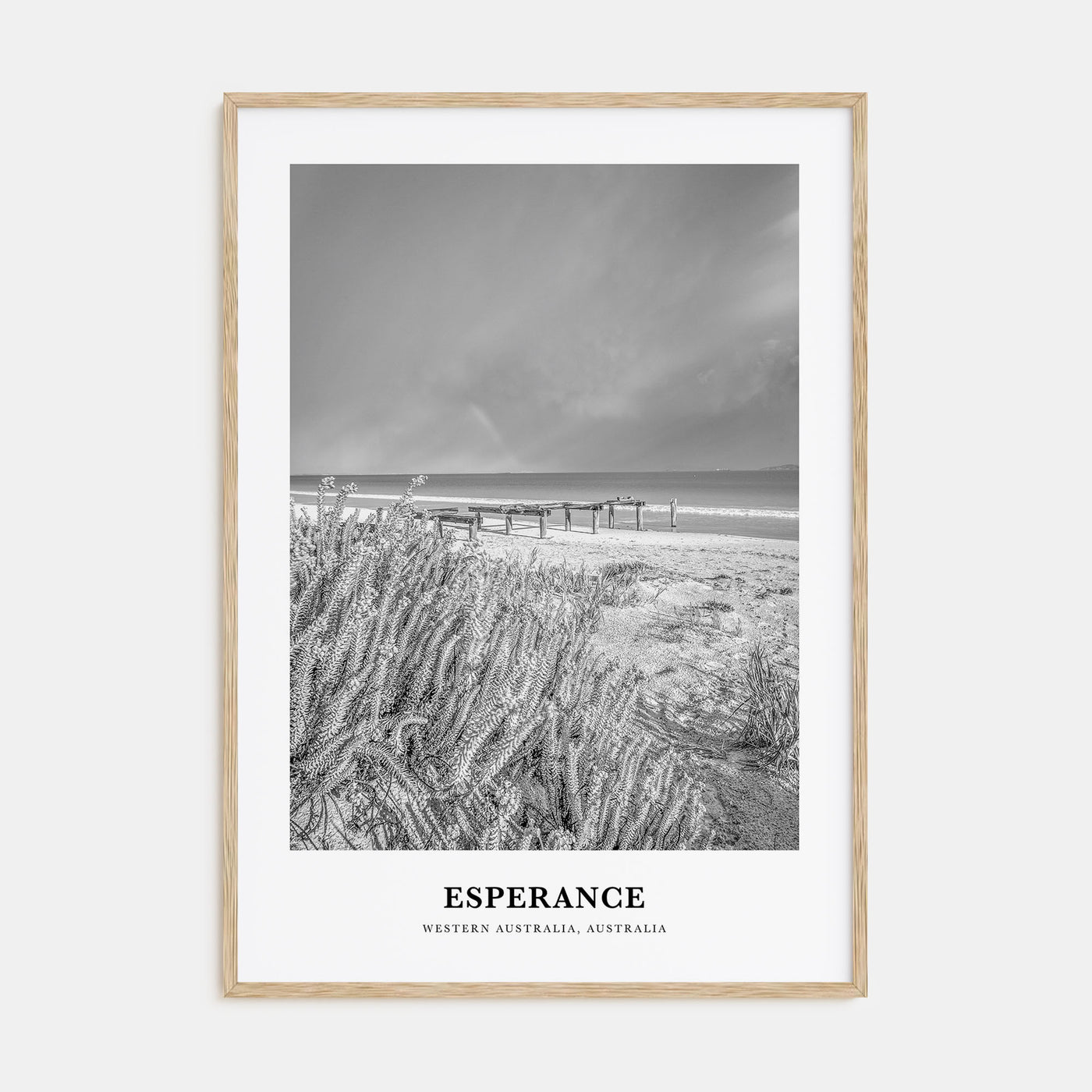 Esperance Portrait B&W Poster