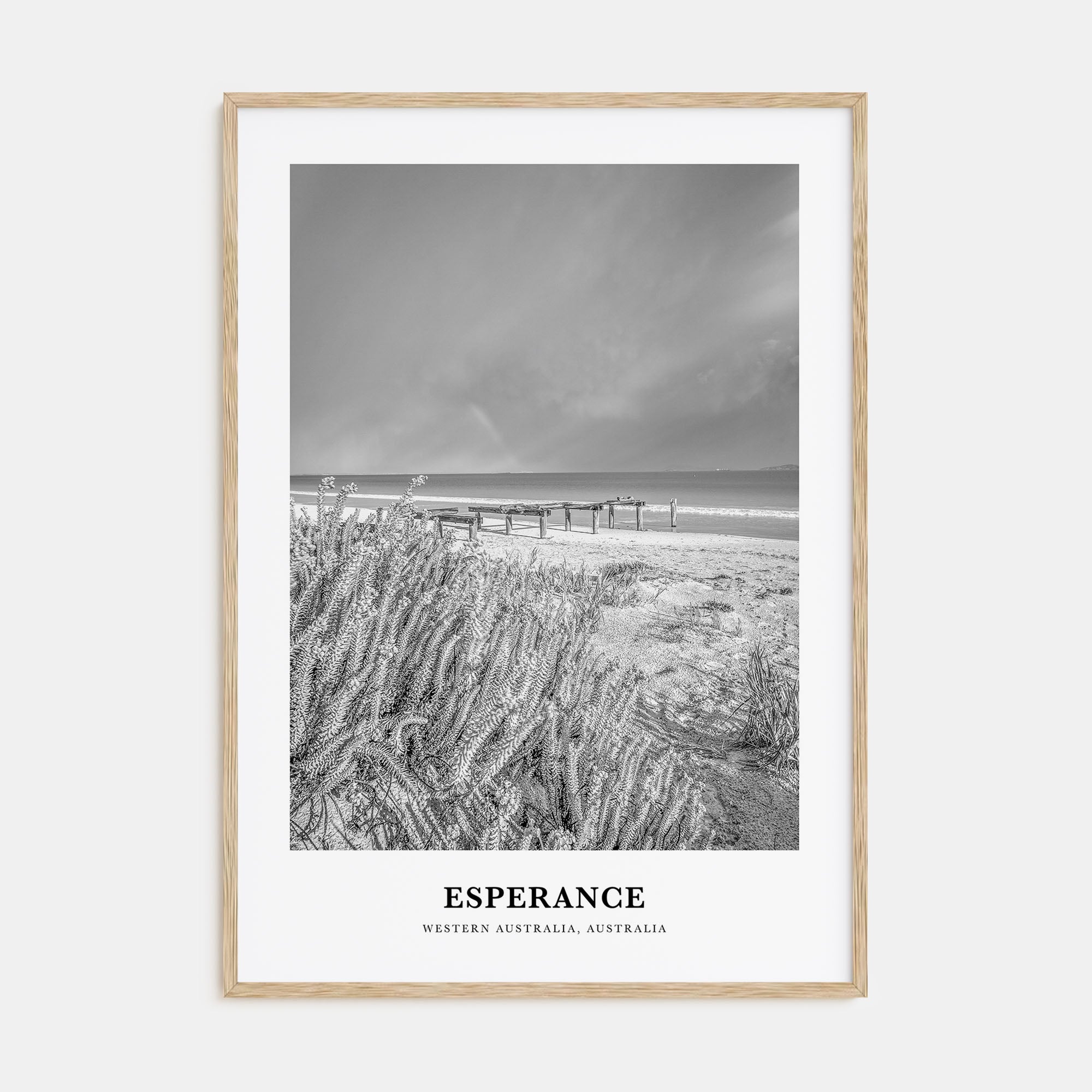 Esperance Portrait B&W Poster