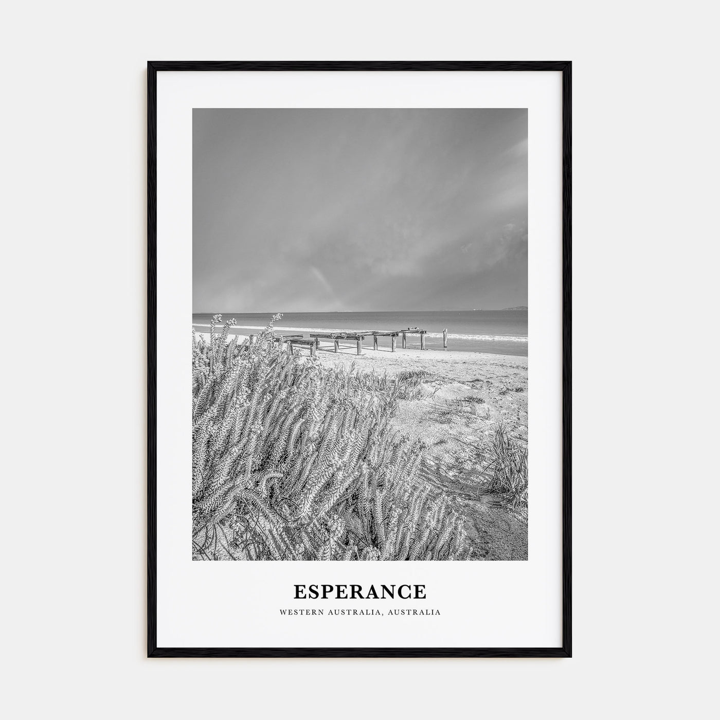 Esperance Portrait B&W Poster