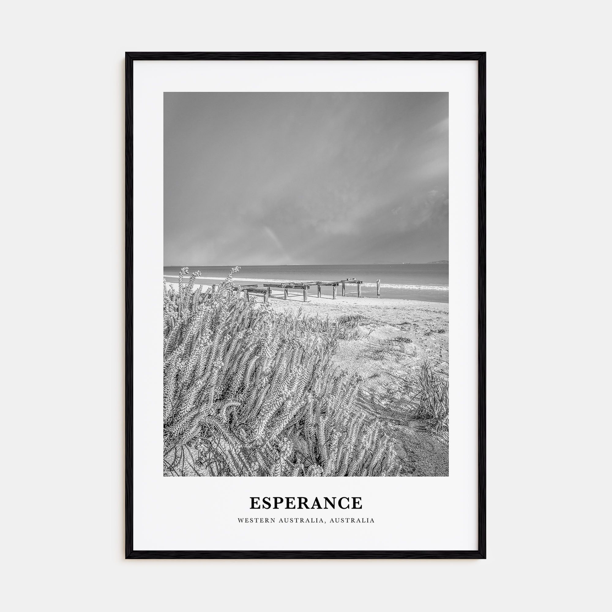 Esperance Portrait B&W Poster