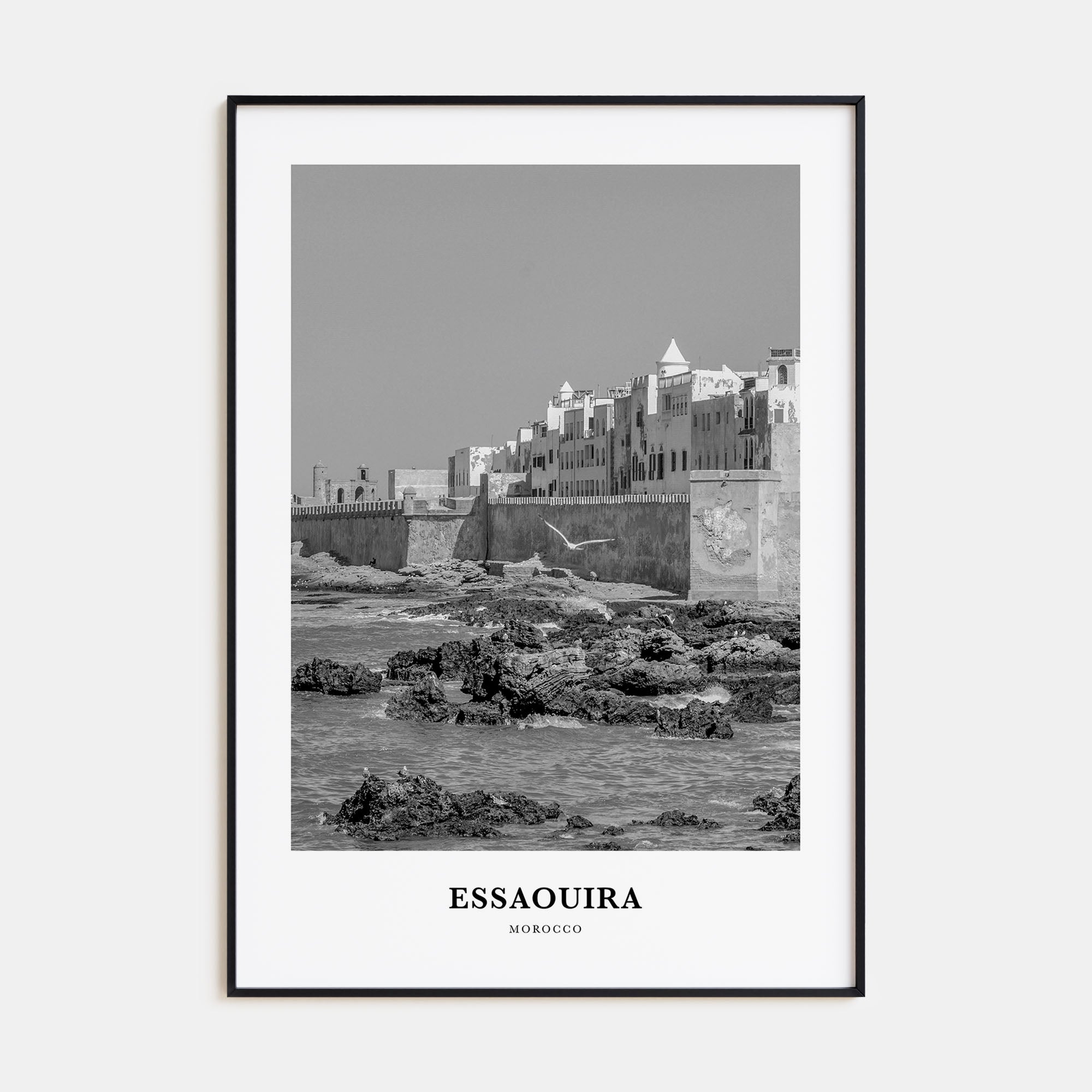 Essaouira Portrait B&W Poster