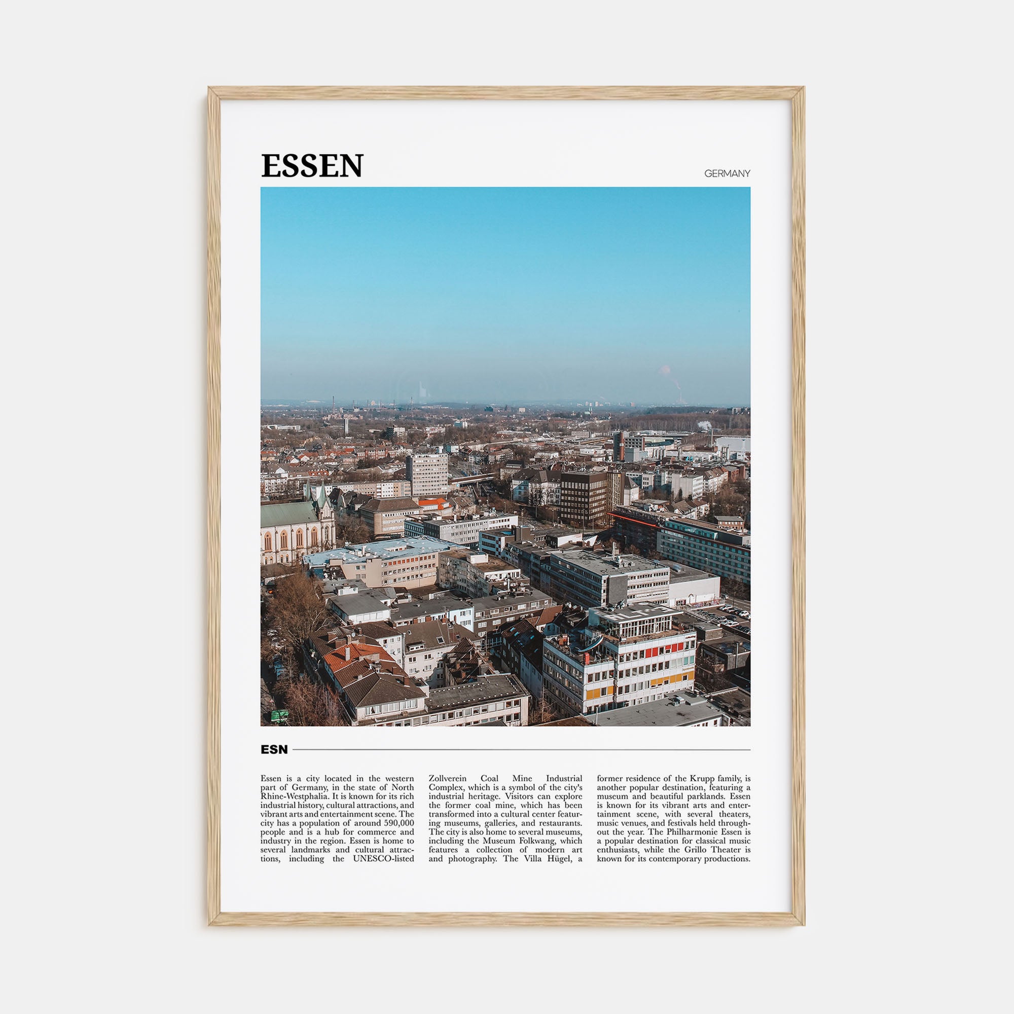 Essen Travel Color Poster