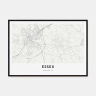 Essex Map Landscape Poster