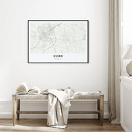 Essex Map Landscape Poster