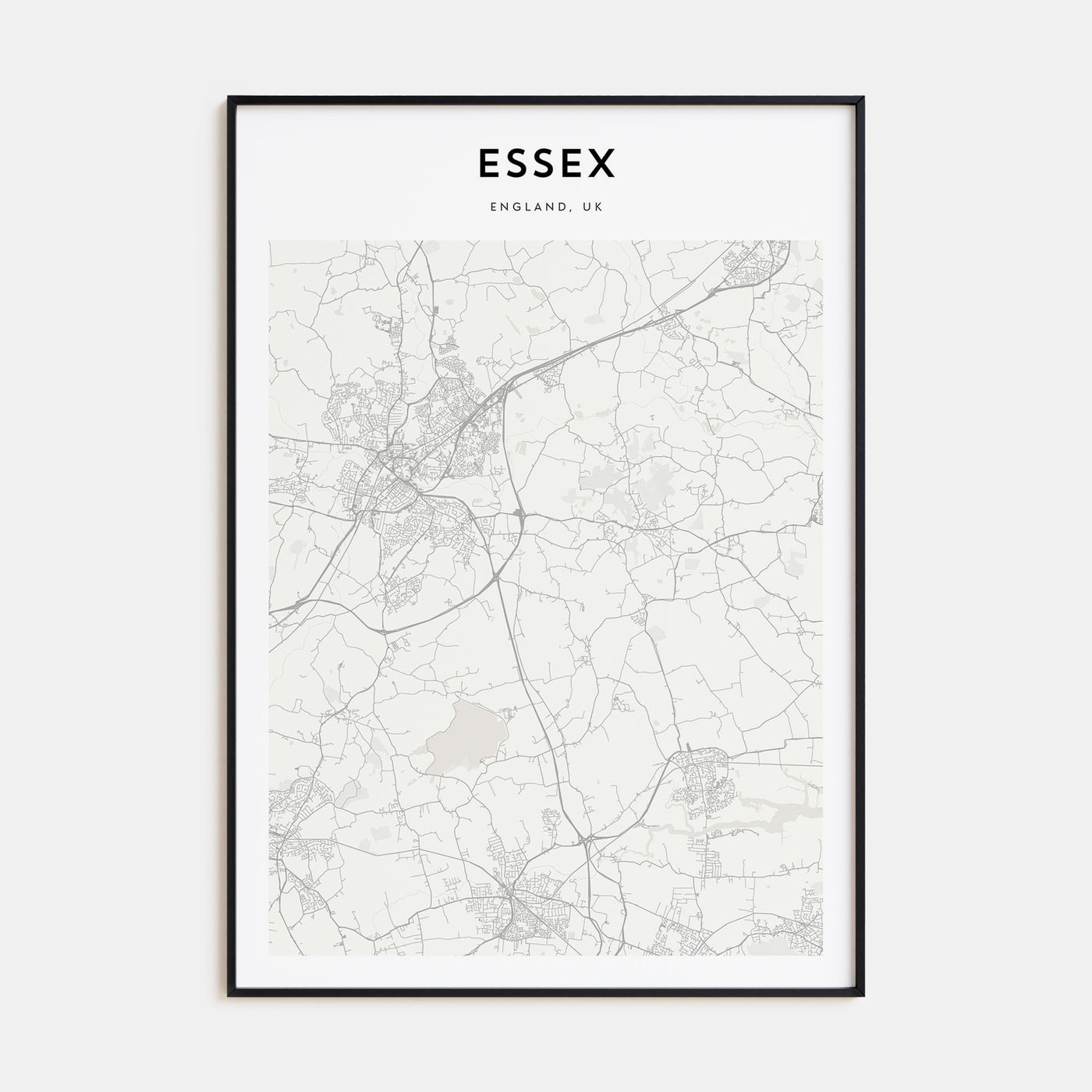Essex Map Portrait Poster