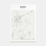 Essex Map Portrait Poster