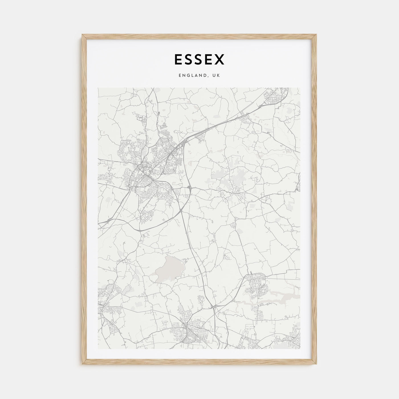 Essex Map Portrait Poster
