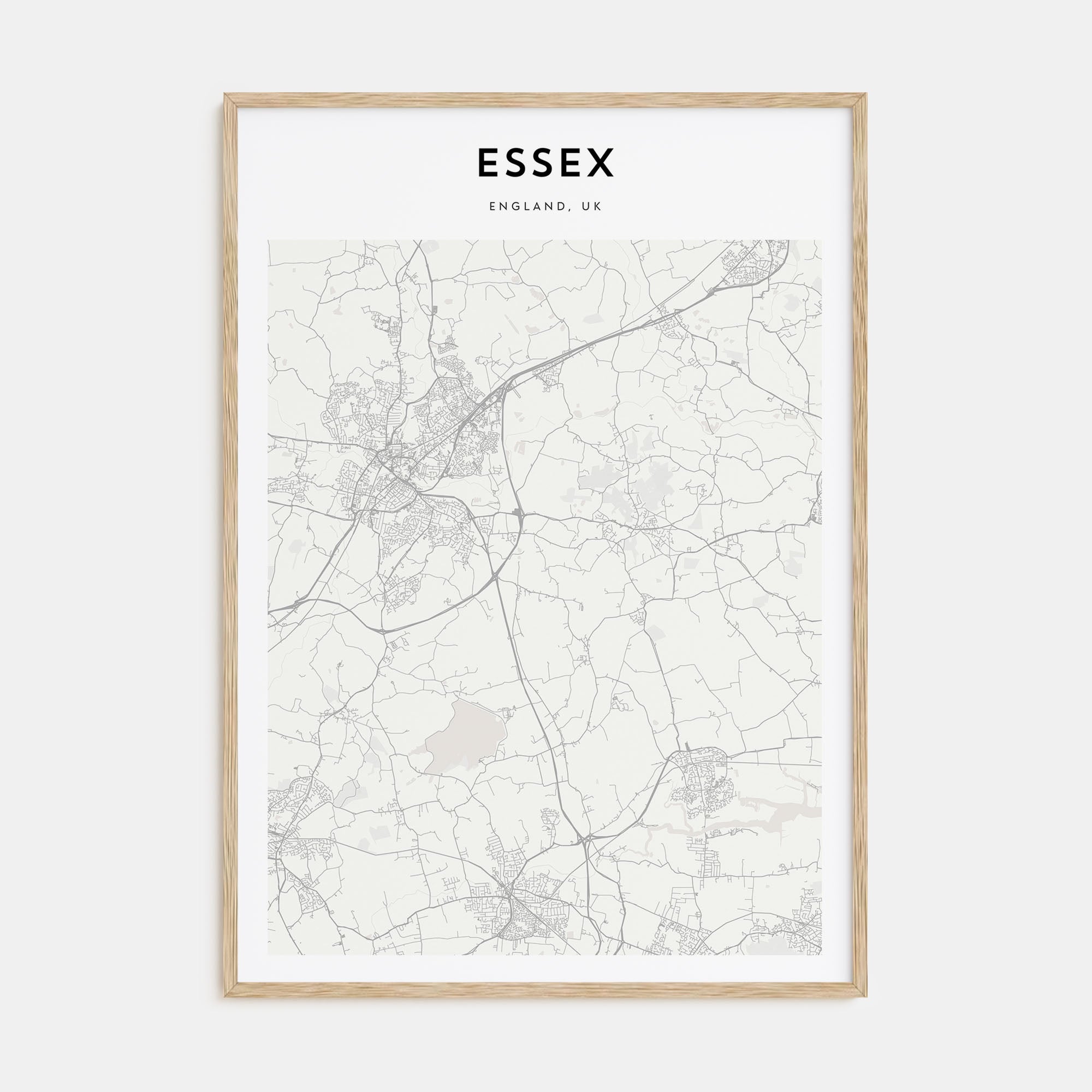 Essex Map Portrait Poster
