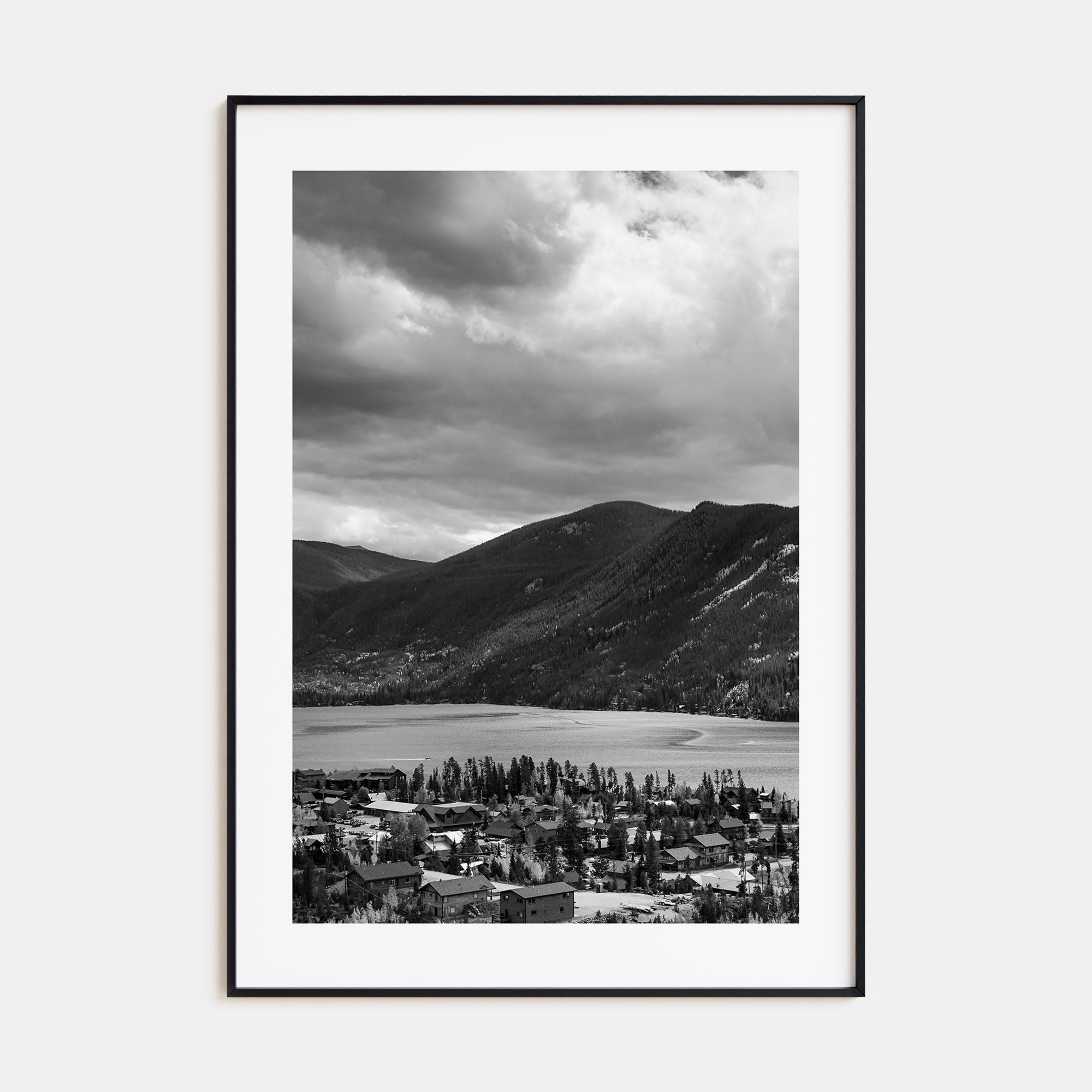 Estes Park Photo B&W Poster