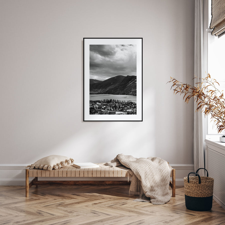 Estes Park Photo B&W Poster