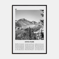 Estes Park Travel B&W Poster