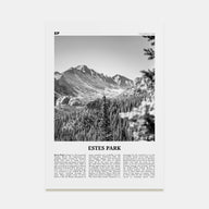 Estes Park Travel B&W Poster