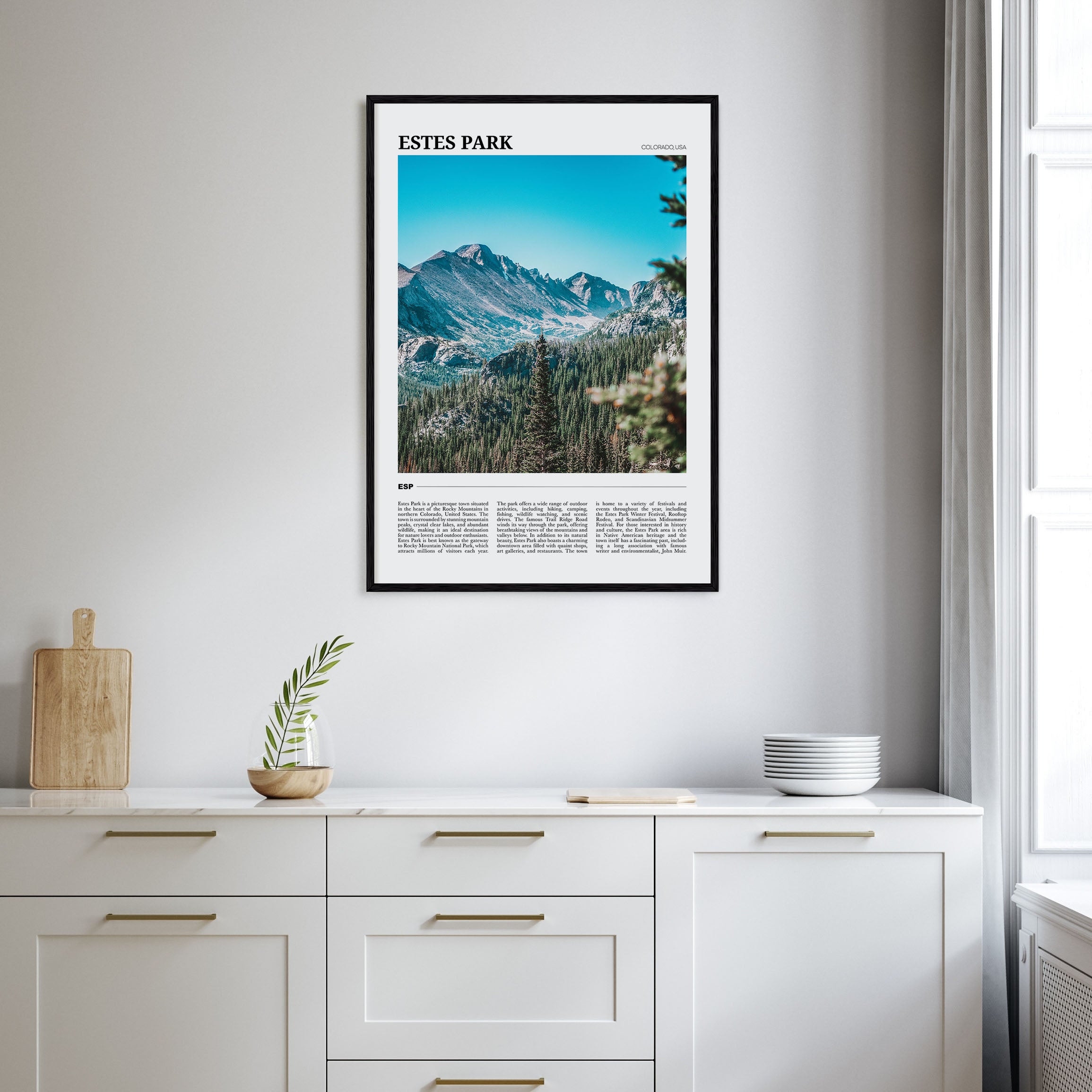 Estes Park Travel Color Poster