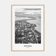 Estonia Portrait B&W Poster