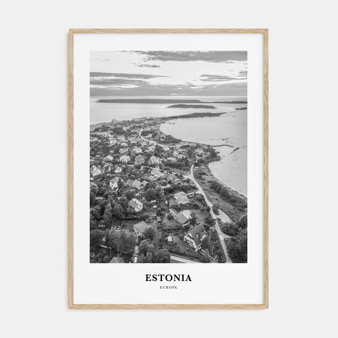Estonia Portrait B&W Poster