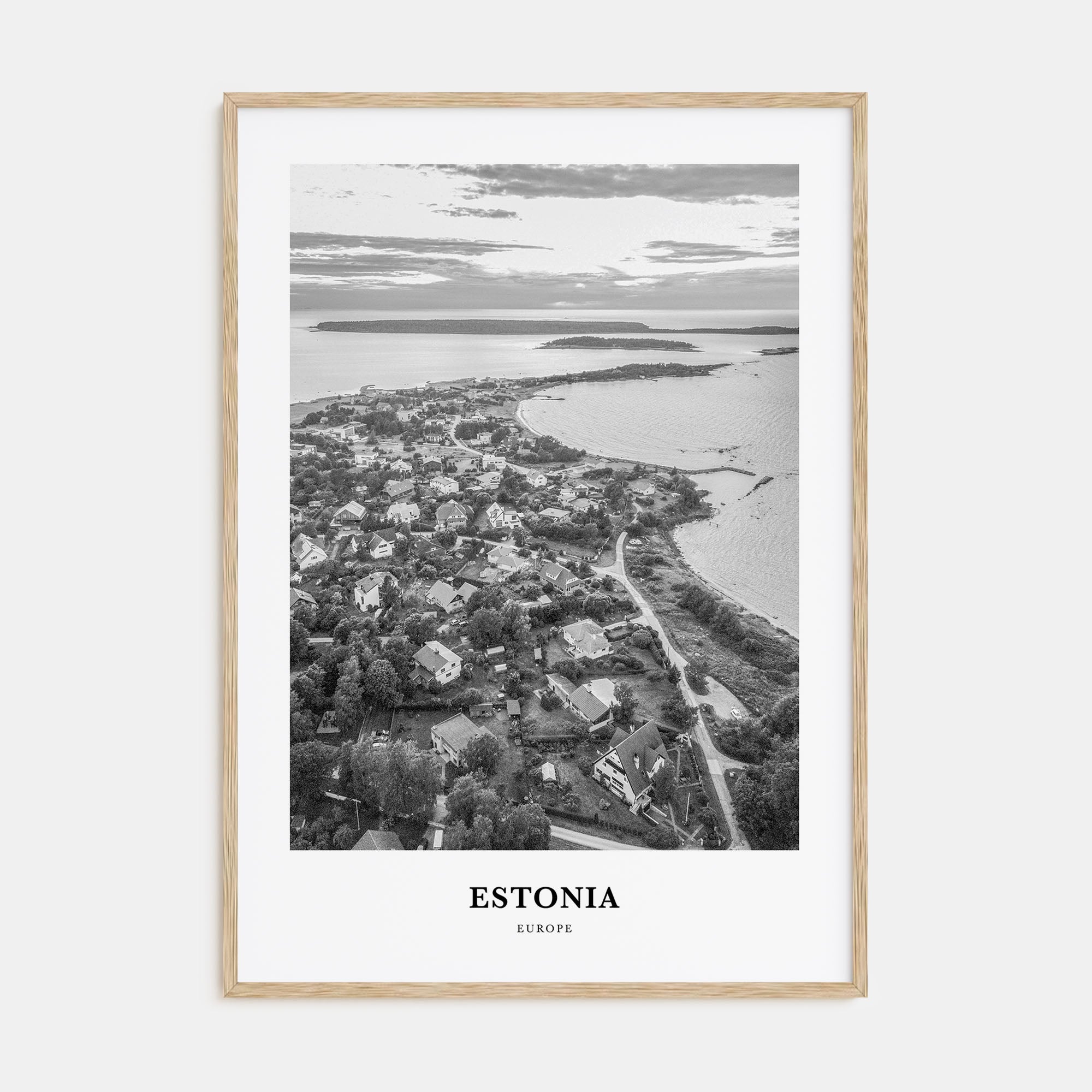 Estonia Portrait B&W Poster