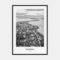 Estonia Portrait B&W Poster