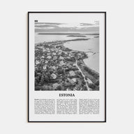 Estonia Travel B&W Poster
