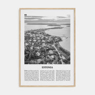 Estonia Travel B&W Poster