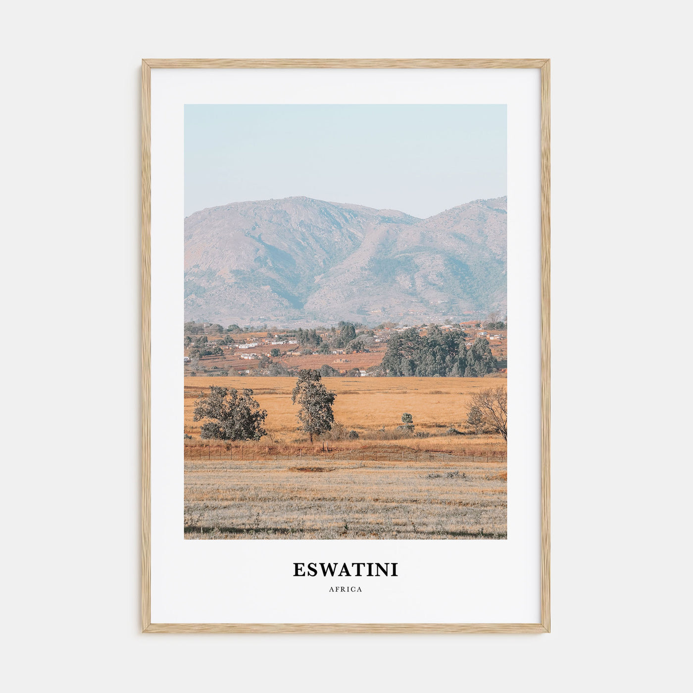 Eswatini Portrait Color Poster