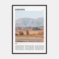 Eswatini Travel Color Poster