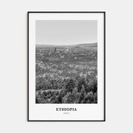 Ethiopia Portrait B&W No 2 Poster