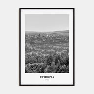 Ethiopia Portrait B&W No 2 Poster