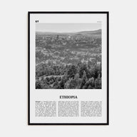 Ethiopia Travel B&W No 2 Poster