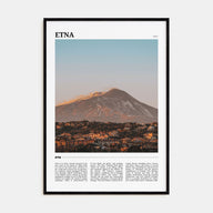 Etna Travel Color Poster