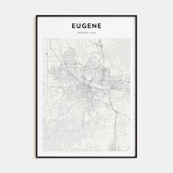 Eugene Map Portrait Poster