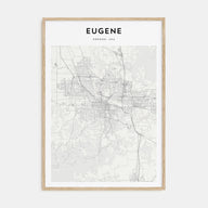 Eugene Map Portrait Poster