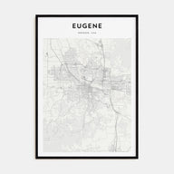 Eugene Map Portrait Poster