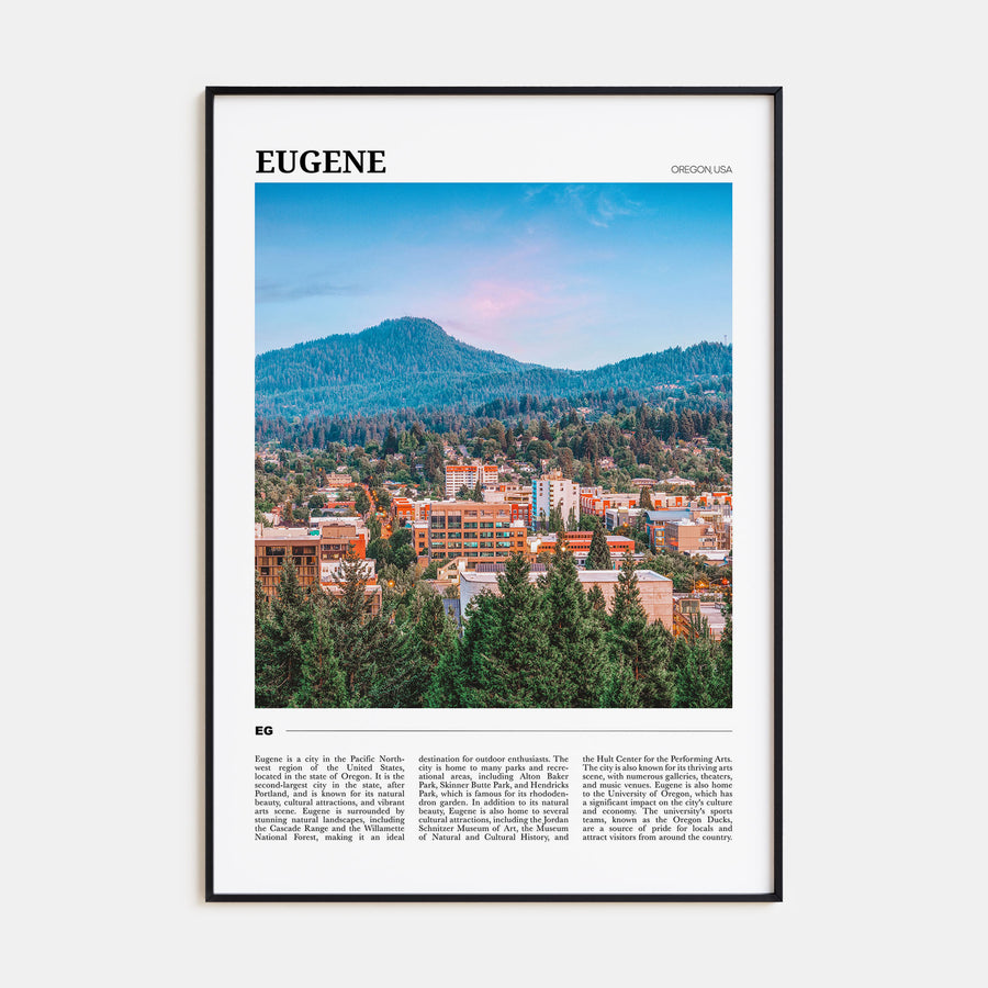 Eugene Travel Color Poster