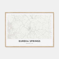Eureka Springs Map Landscape Poster