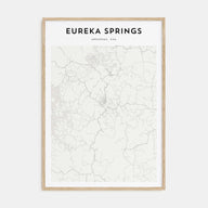 Eureka Springs Map Portrait Poster