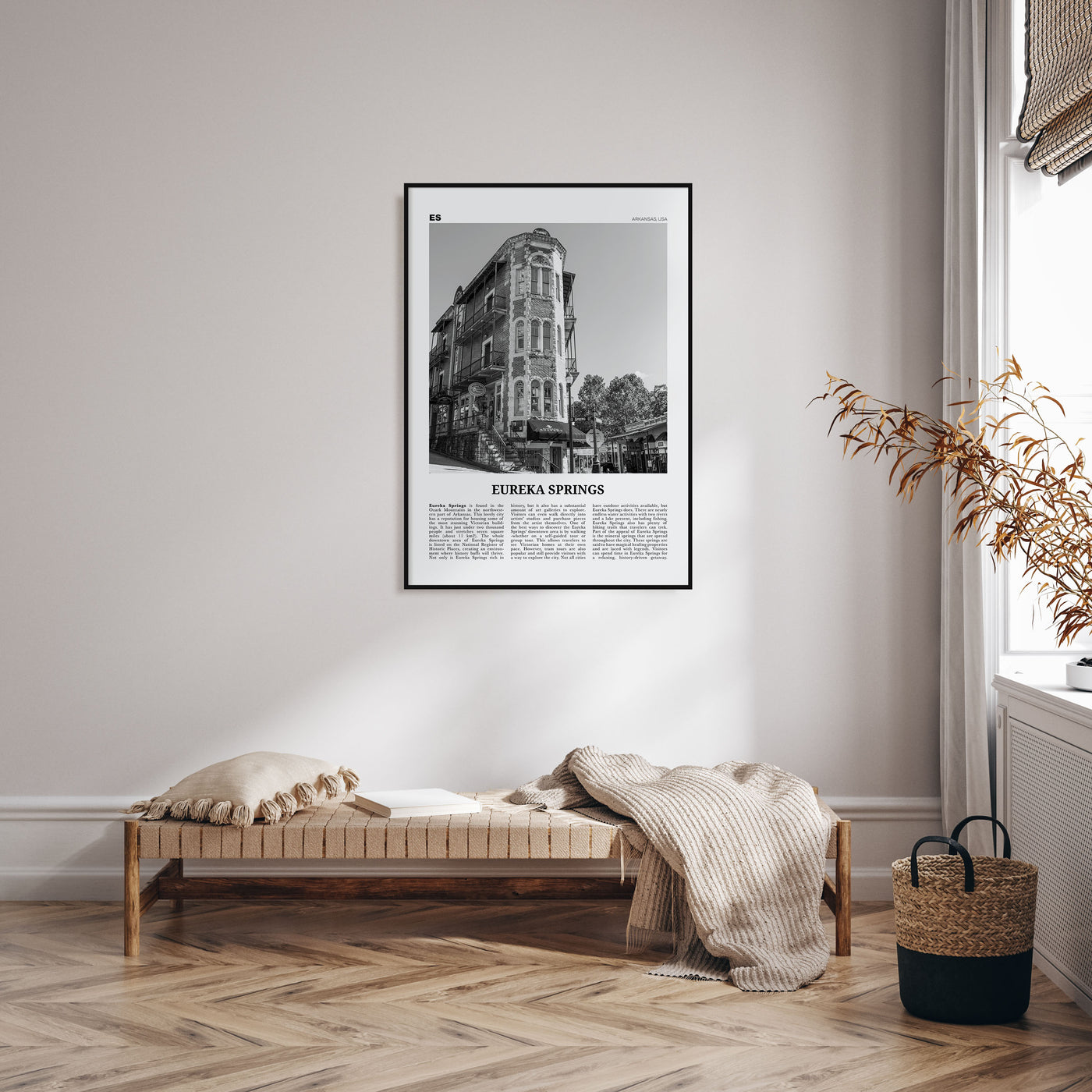 Eureka Springs Travel B&W Poster