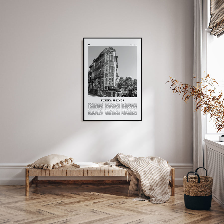 Eureka Springs Travel B&W Poster