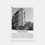 Eureka Springs Travel B&W Poster