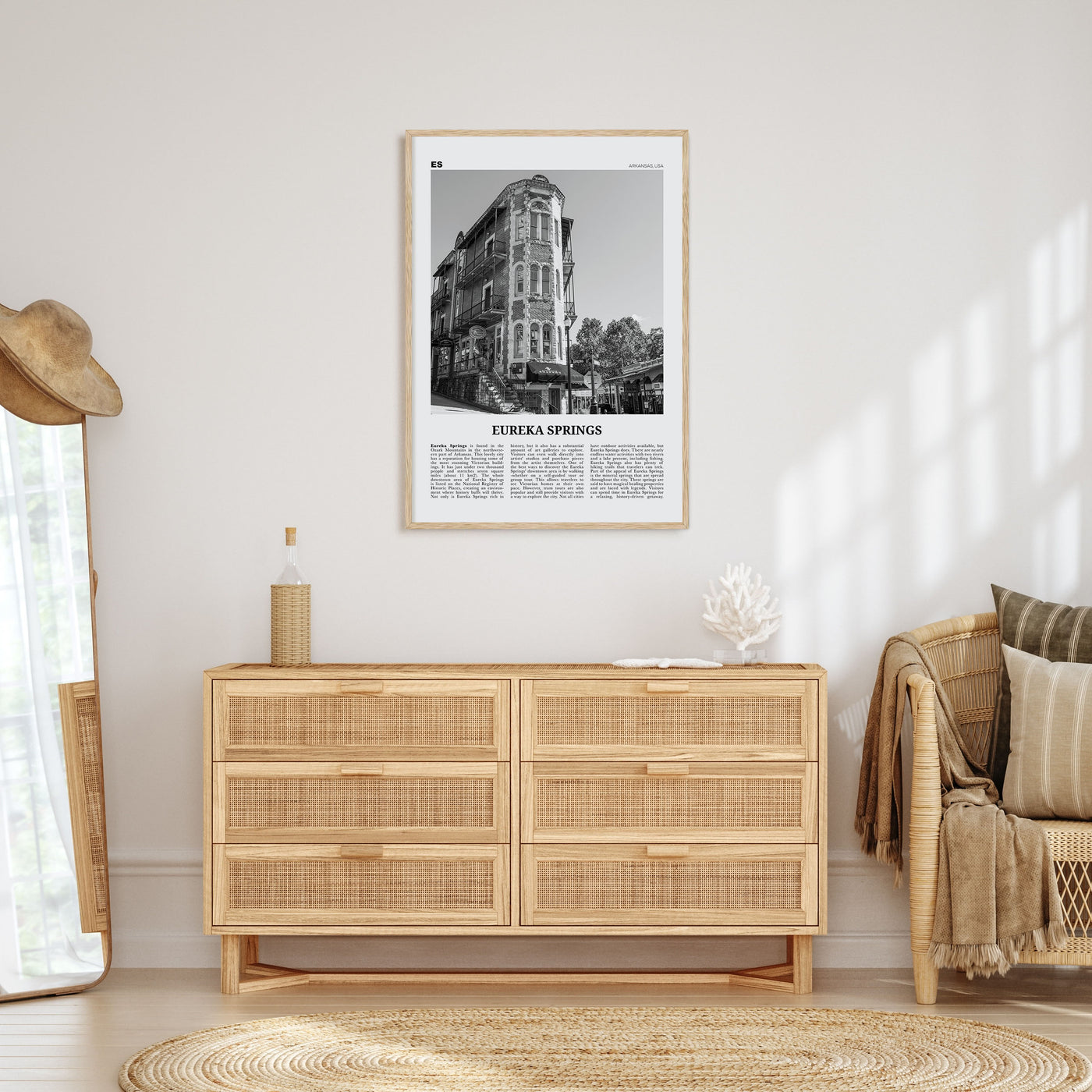 Eureka Springs Travel B&W Poster