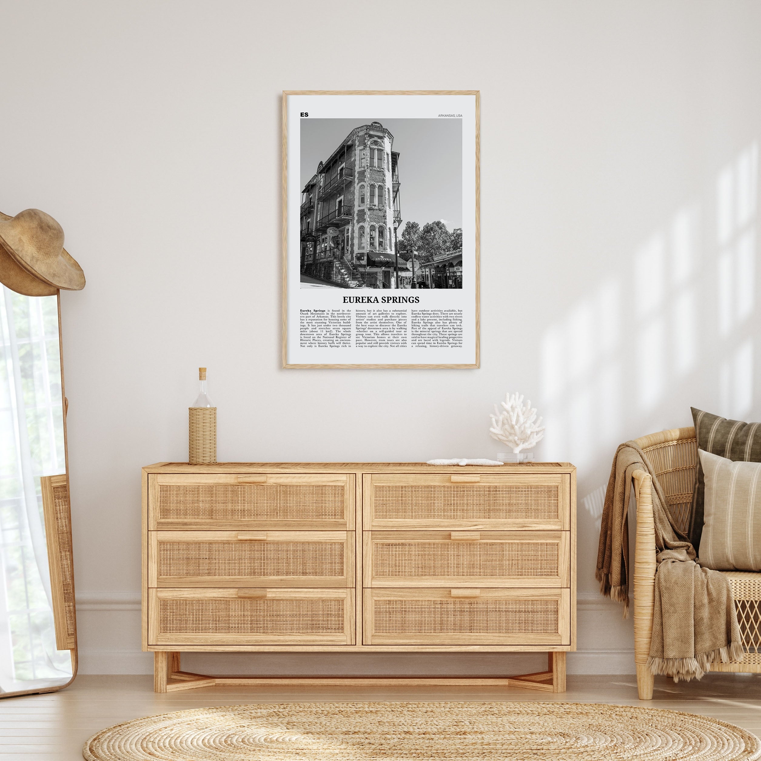 Eureka Springs Travel B&W Poster