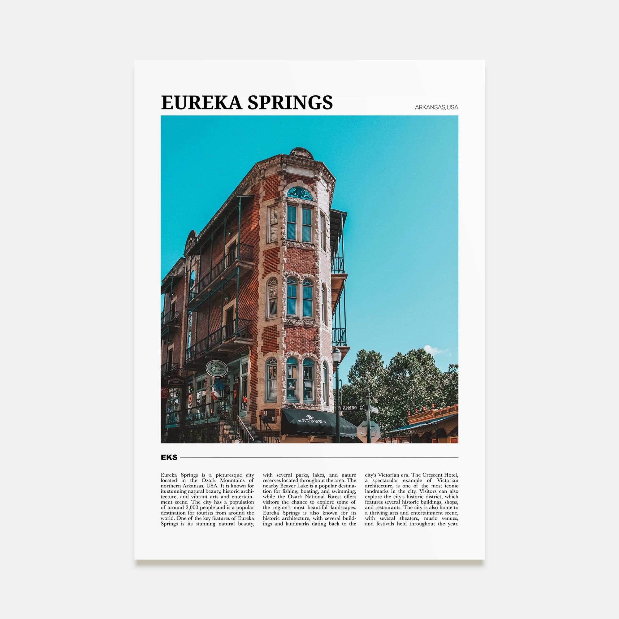 Eureka Springs Travel Color Poster