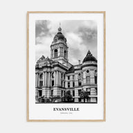 Evansville Portrait B&W Poster